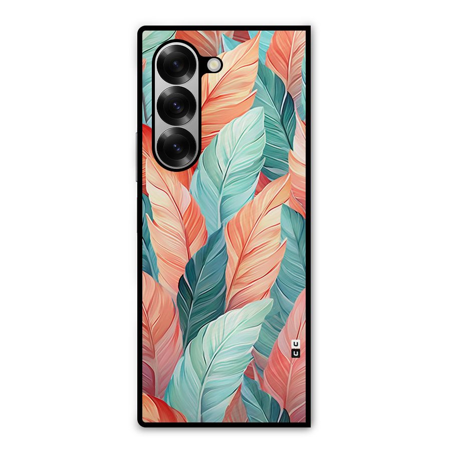 Amazing Colorful Leaves Metal Back Case for Galaxy Z Fold6