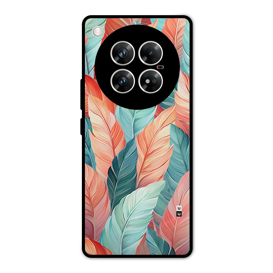 Amazing Colorful Leaves Metal Back Case for Infinix Zero 40 5G