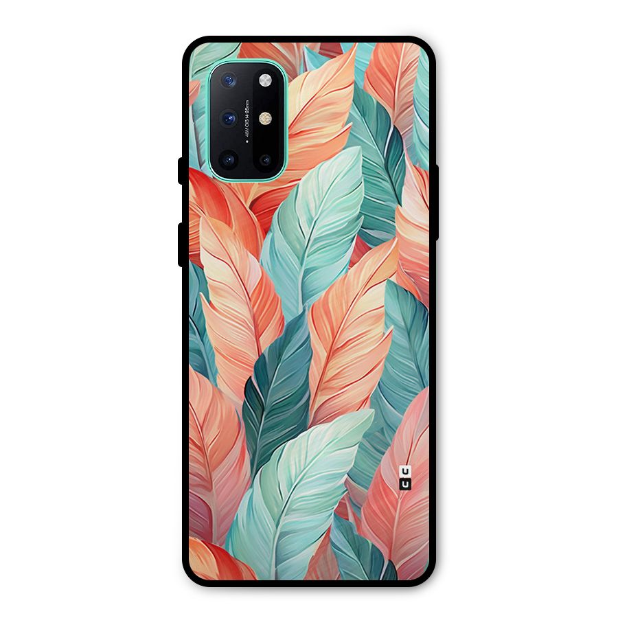 Amazing Colorful Leaves Metal Back Case for OnePlus 8T