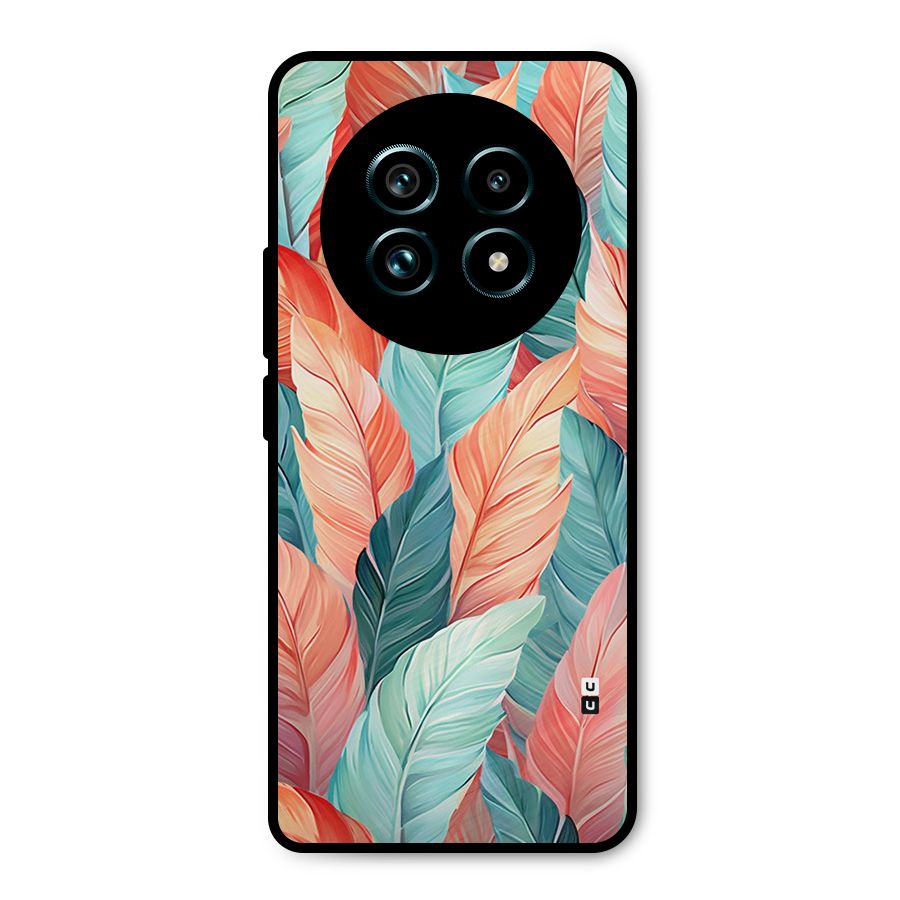 Amazing Colorful Leaves Metal Back Case for Realme 13 Pro Plus