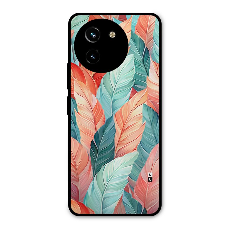 Amazing Colorful Leaves Metal Back Case for Vivo T3x