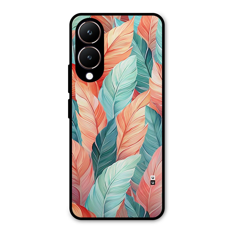 Amazing Colorful Leaves Metal Back Case for Vivo Y28