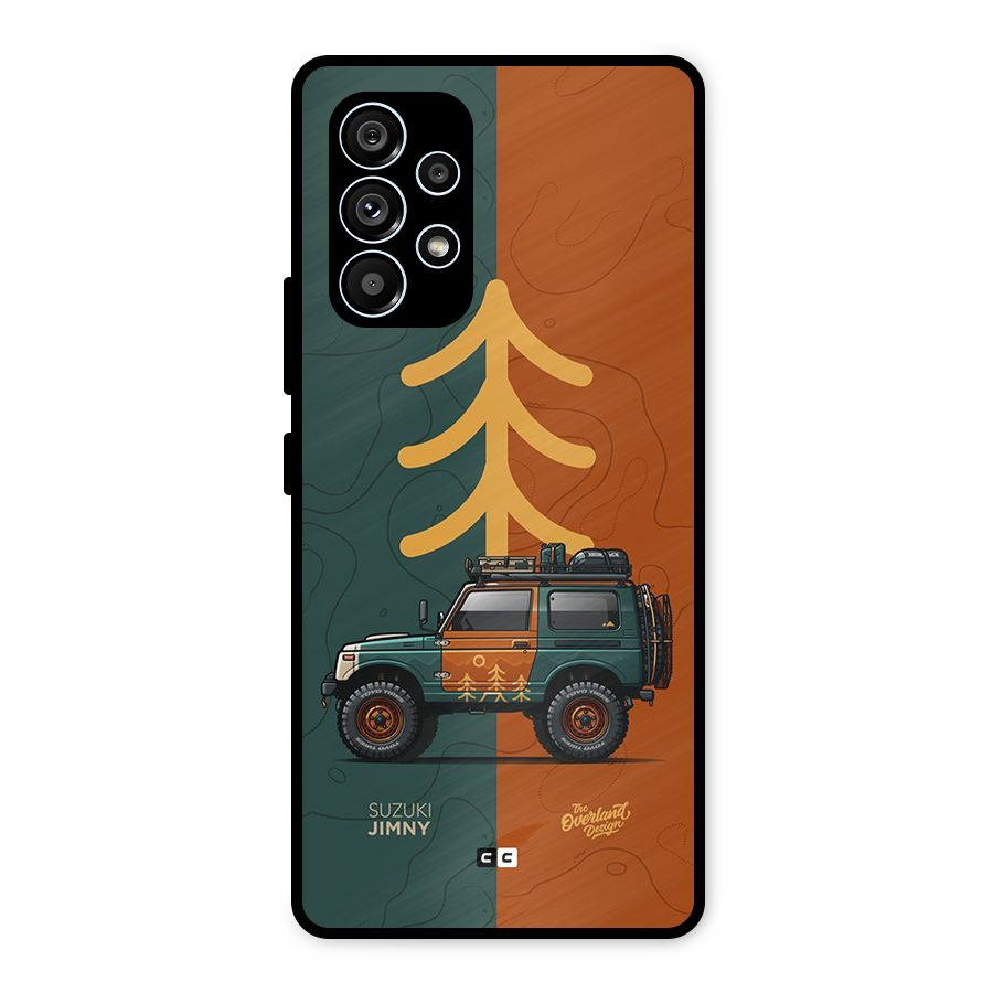 Amazing Defence Car Metal Back Case for Galaxy A53 5G