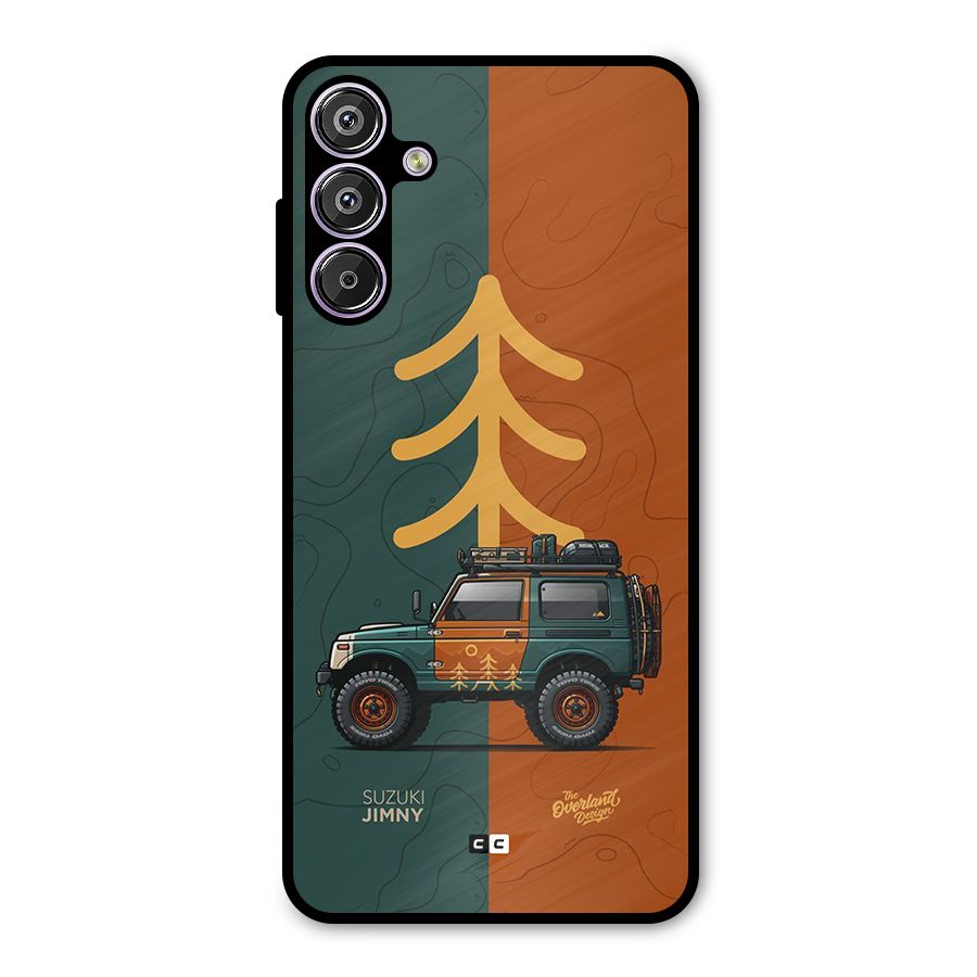 Amazing Defence Car Metal Back Case for Galaxy M15