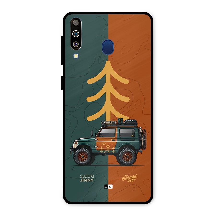 Amazing Defence Car Metal Back Case for Galaxy M30