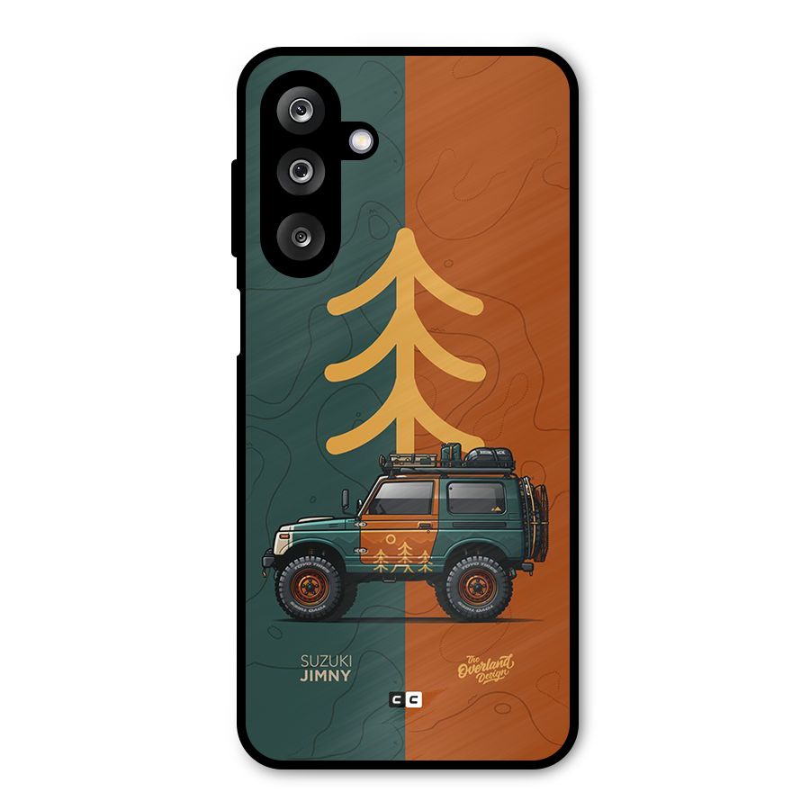 Amazing Defence Car Metal Back Case for Galaxy M36