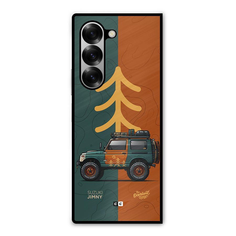 Amazing Defence Car Metal Back Case for Galaxy Z Fold6