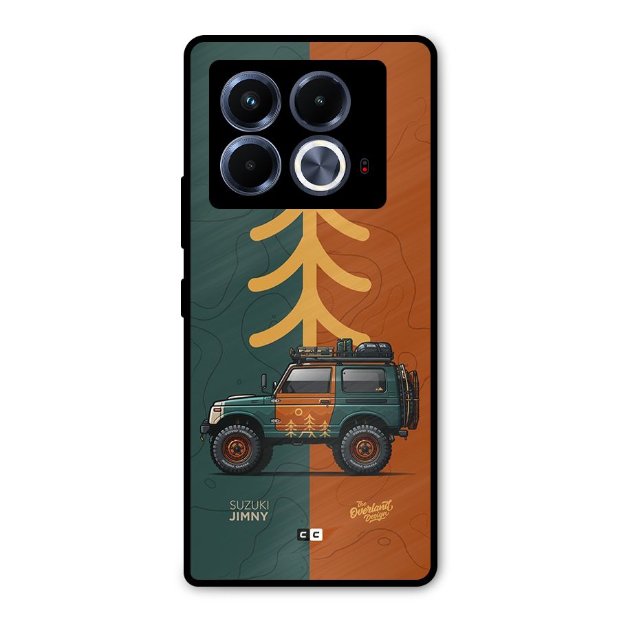 Amazing Defence Car Metal Back Case for Infinix Note 40 5G