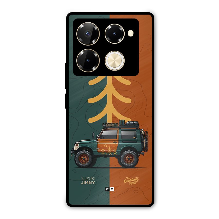 Amazing Defence Car Metal Back Case for Infinix Note 40 Pro