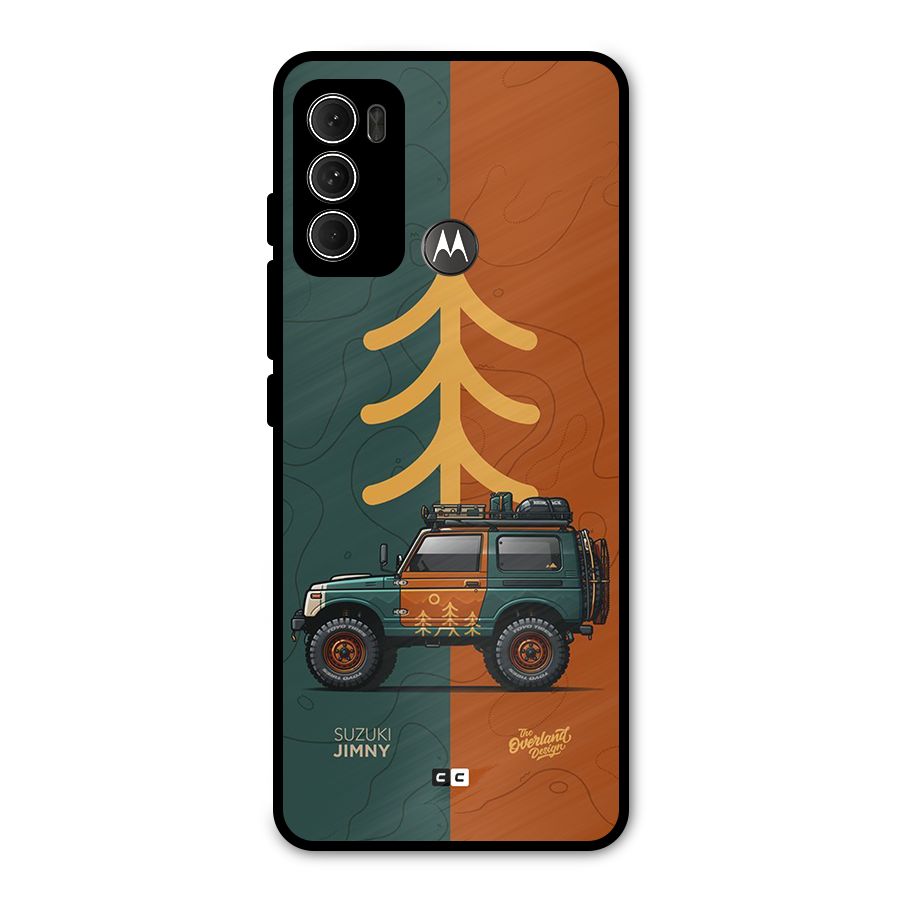 Amazing Defence Car Metal Back Case for Moto G60