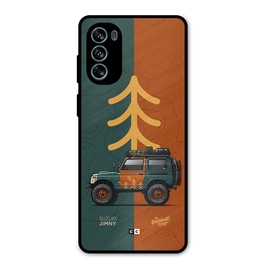 Amazing Defence Car Metal Back Case for Moto G62
