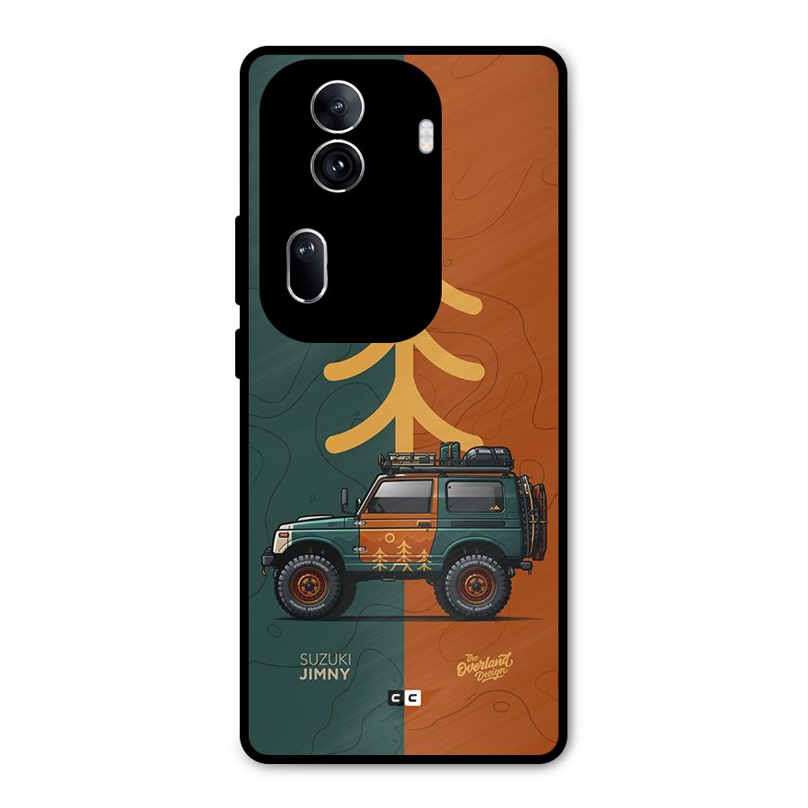 Amazing Defence Car Metal Back Case for Oppo Reno11 Pro 5G