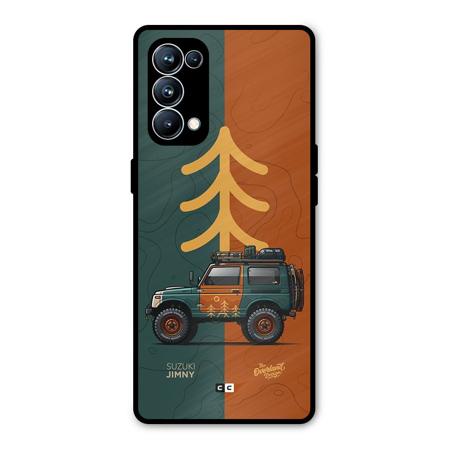 Amazing Defence Car Metal Back Case for Oppo Reno5 Pro 5G