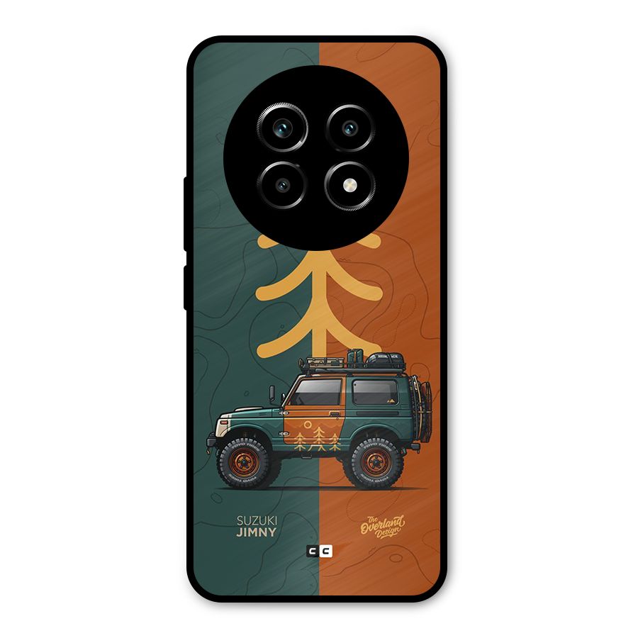 Amazing Defence Car Metal Back Case for Realme 13 Pro