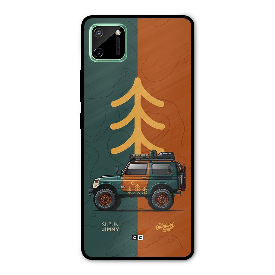 Amazing Defence Car Metal Back Case for Realme C11