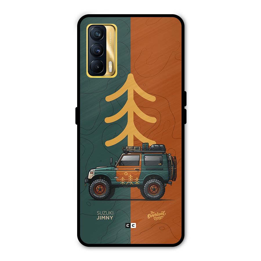 Amazing Defence Car Metal Back Case for Realme X7