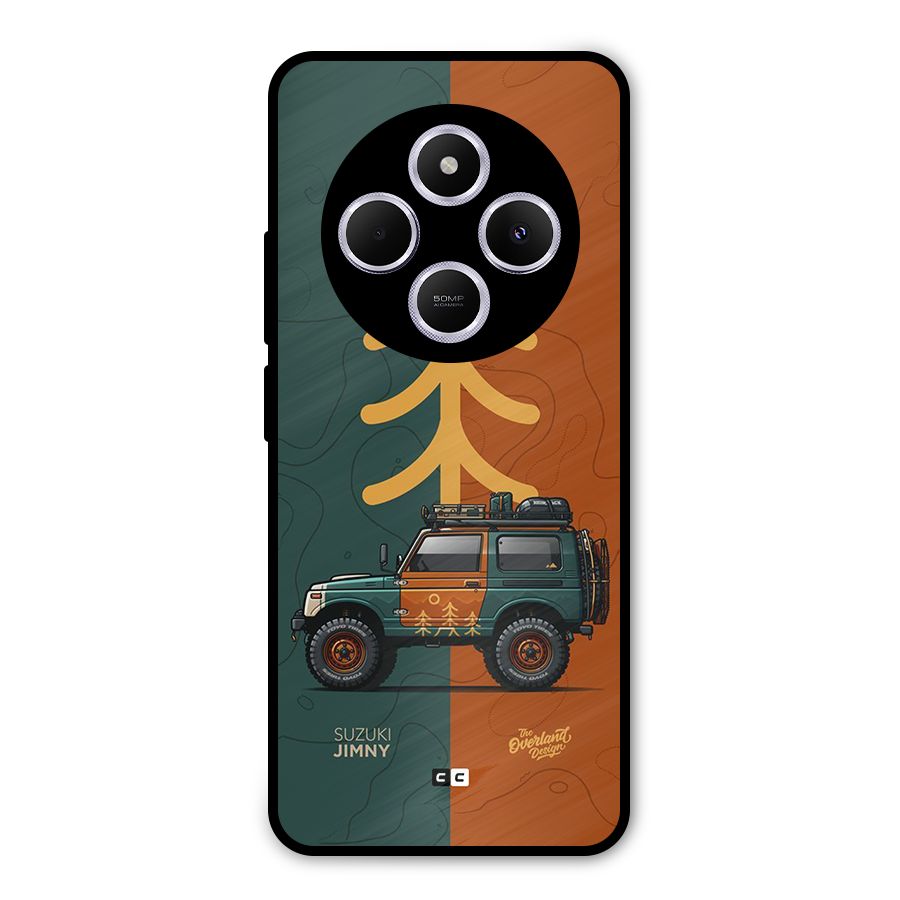 Amazing Defence Car Metal Back Case for Redmi 14C