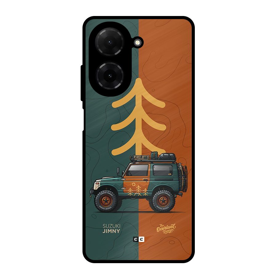 Amazing Defence Car Metal Back Case for Redmi A5 4G