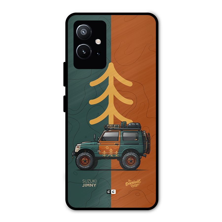 Amazing Defence Car Metal Back Case for Vivo T1 5G