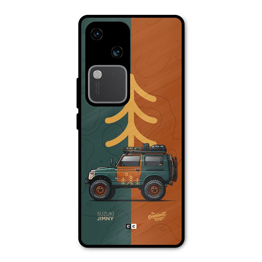 Amazing Defence Car Metal Back Case for Vivo V30 Pro
