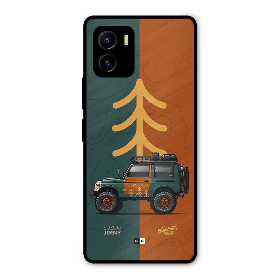 Amazing Defence Car Metal Back Case for Vivo Y15s