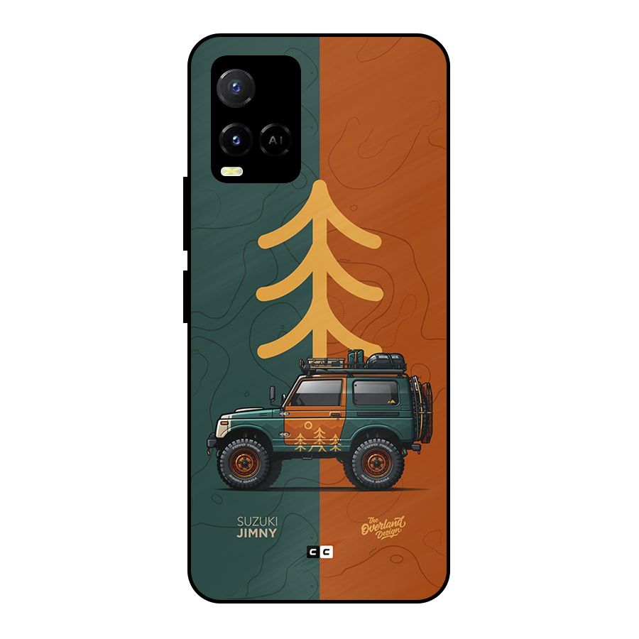 Amazing Defence Car Metal Back Case for Vivo Y21T