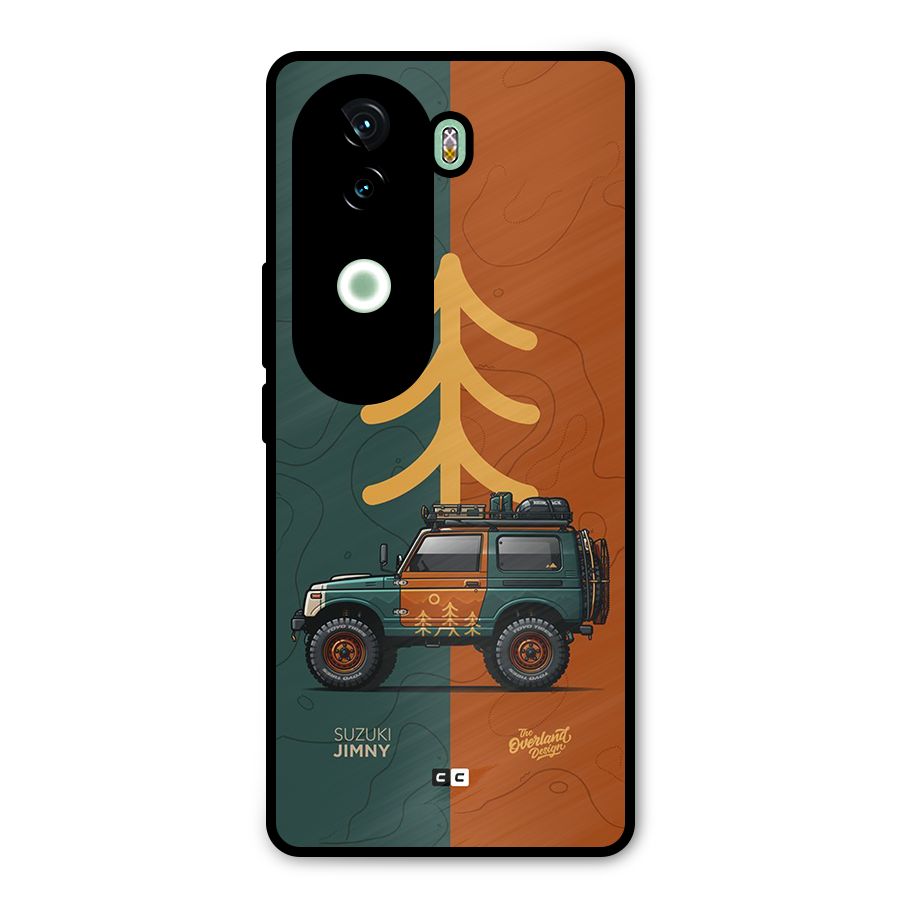 Amazing Defence Car Metal Back Case for iQOO Z9s