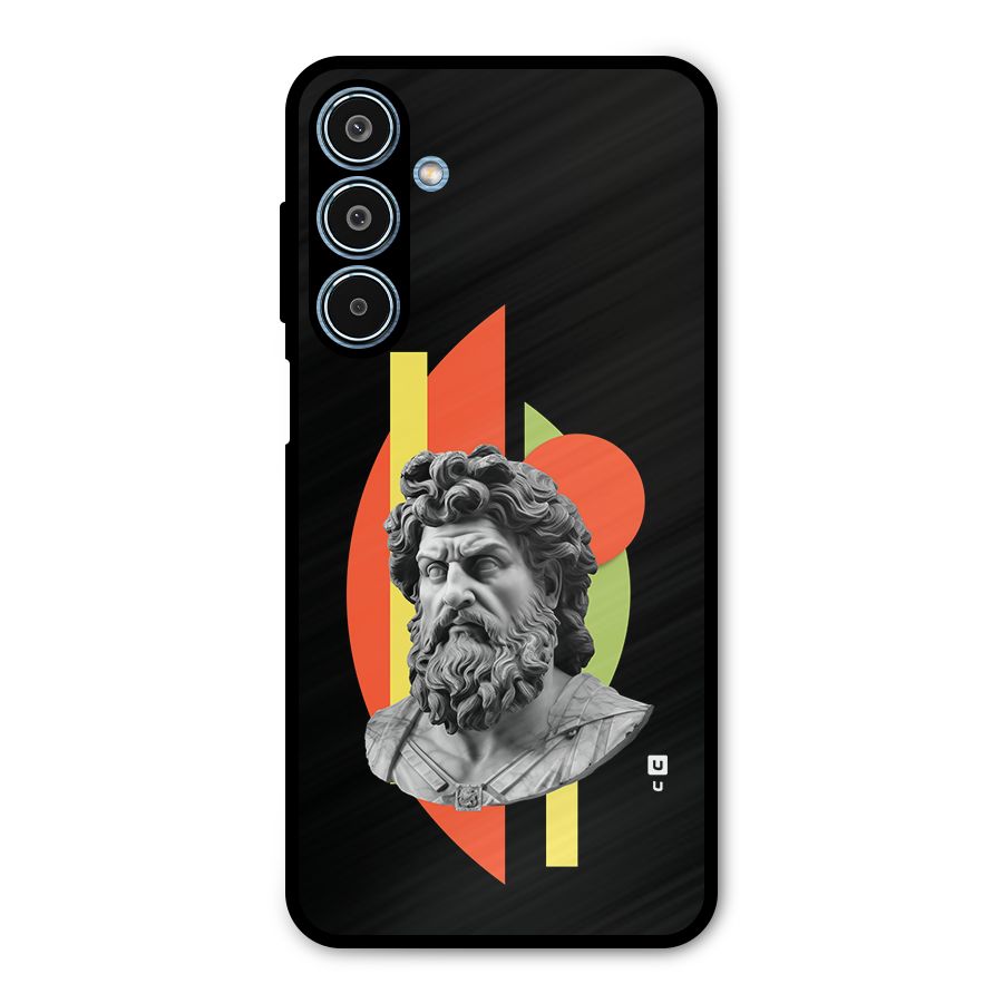 Amazing Geometry Metal Back Case for Galaxy M35