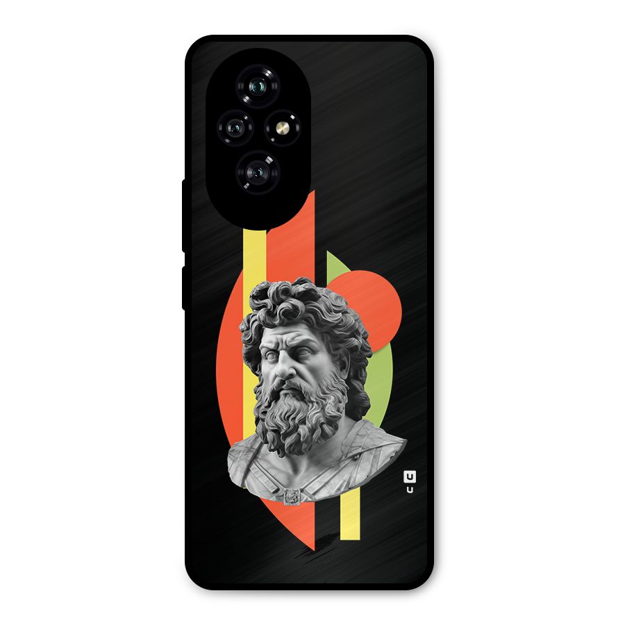 Amazing Geometry Metal Back Case for Honor 200