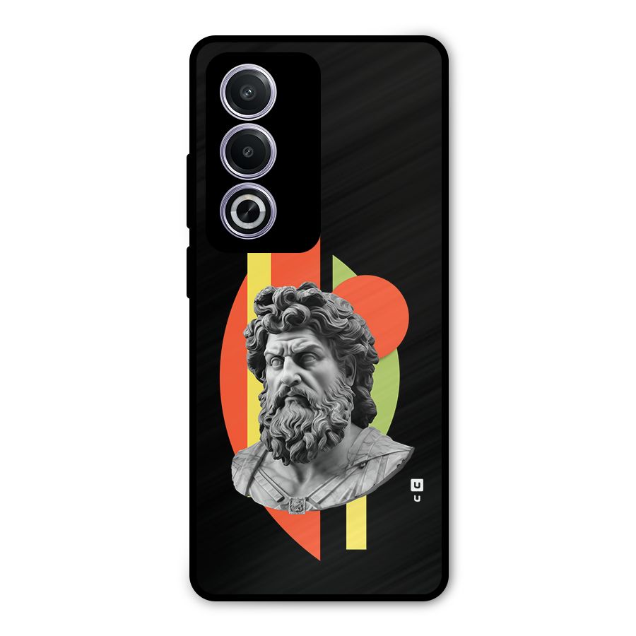 Amazing Geometry Metal Back Case for Oppo A3 Pro