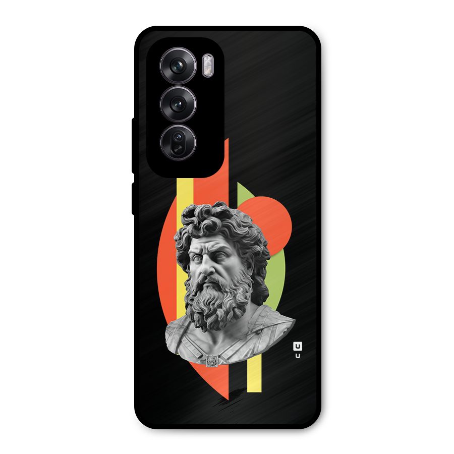 Amazing Geometry Metal Back Case for Oppo Reno12 Pro