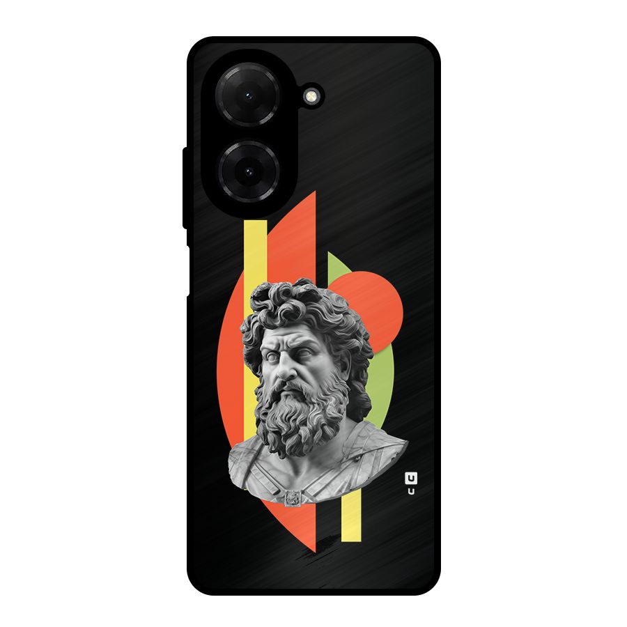 Amazing Geometry Metal Back Case for Redmi A5 4G