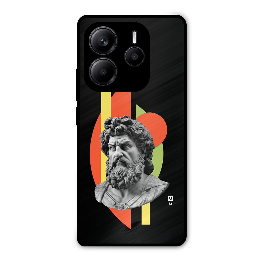 Amazing Geometry Metal Back Case for Redmi Note 14 5G