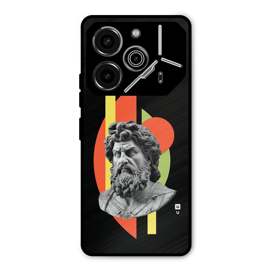 Amazing Geometry Metal Back Case for Tecno Pova 6 Pro