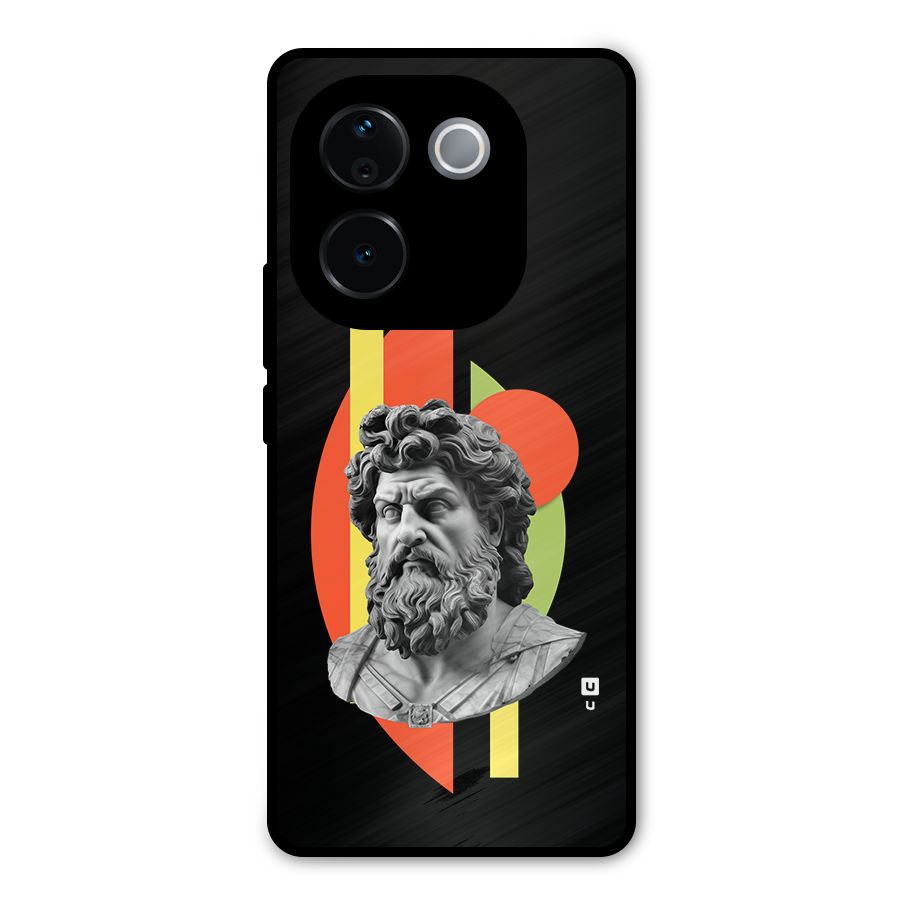 Amazing Geometry Metal Back Case for Vivo T3 Pro