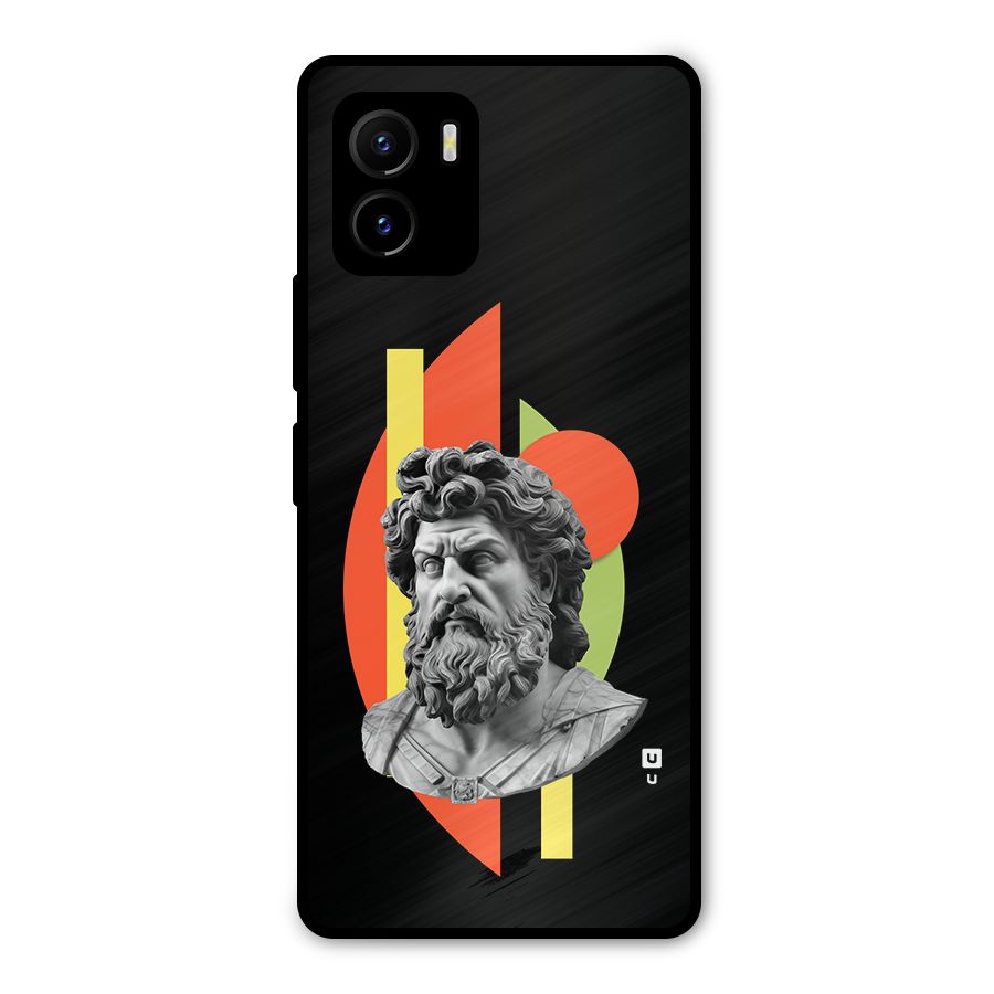 Amazing Geometry Metal Back Case for Vivo Y15s