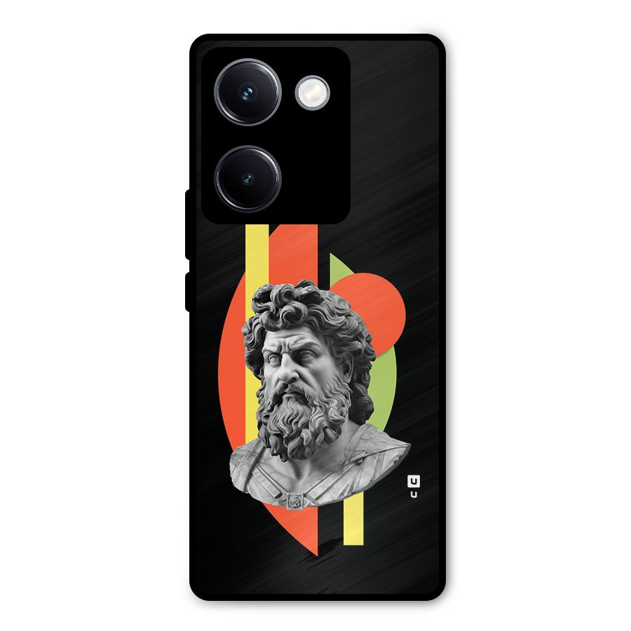 Amazing Geometry Metal Back Case for Vivo Y300 Plus