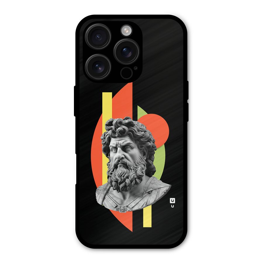 Amazing Geometry Metal Back Case for iPhone 16 Pro