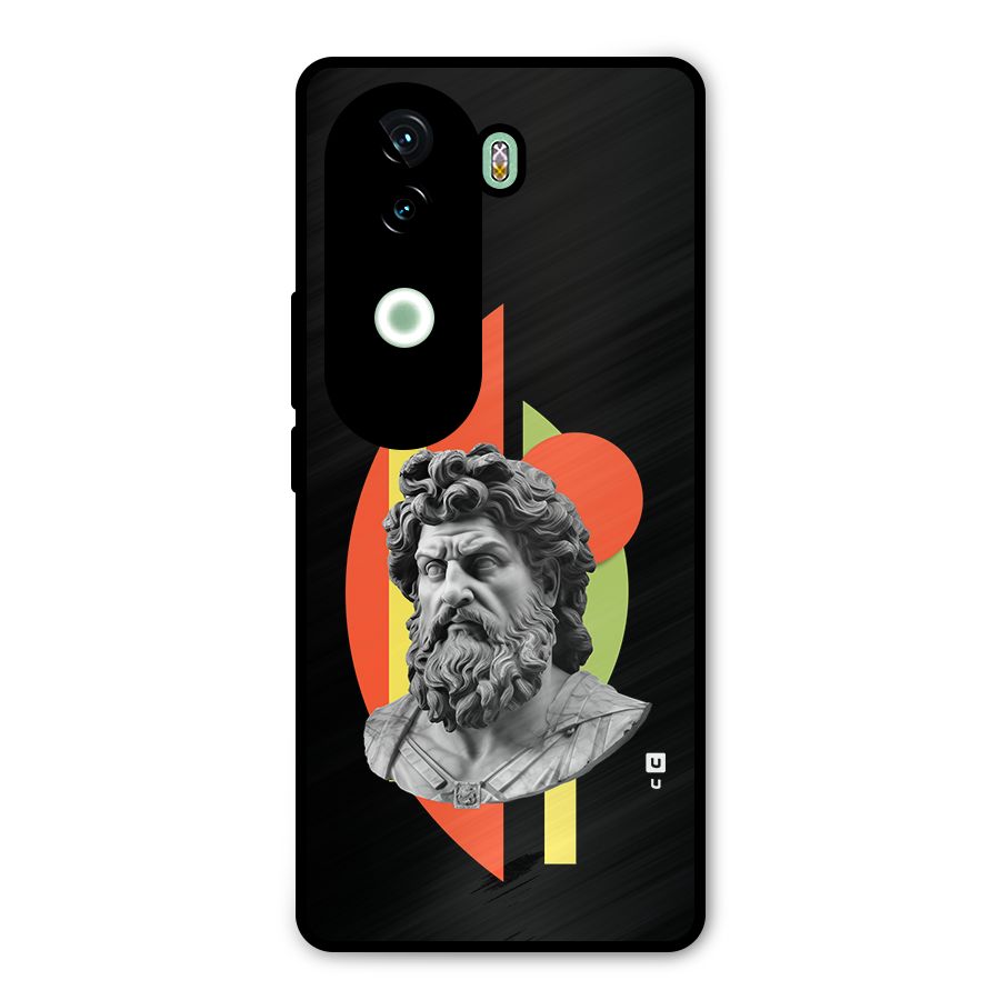 Amazing Geometry Metal Back Case for iQOO Z9s