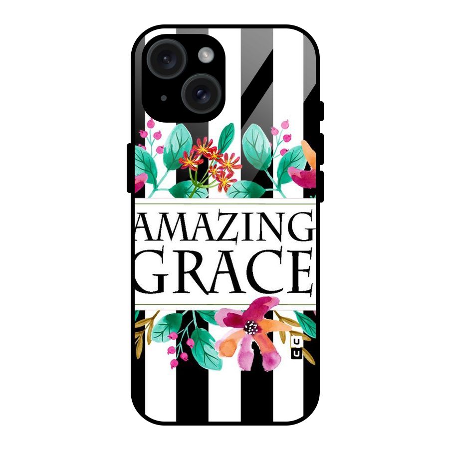 Amazing Grace Glass Back Case for iPhone 15