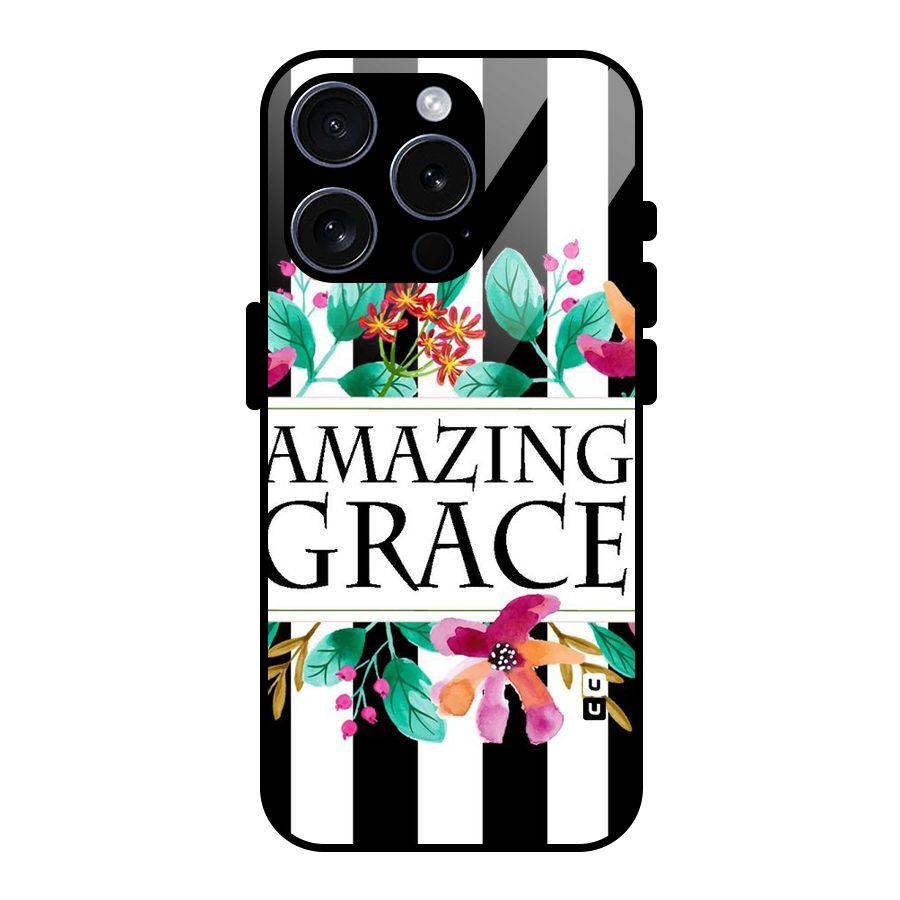 Amazing Grace Glass Back Case for iPhone 15 Pro