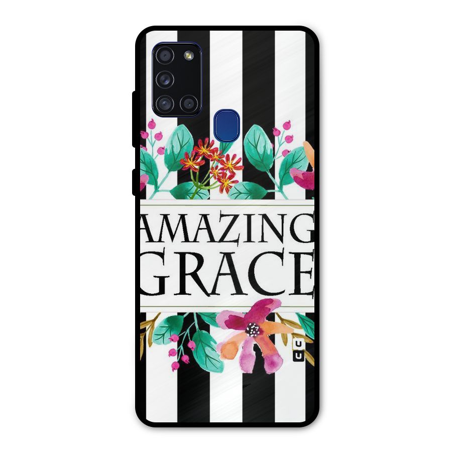 Amazing Grace Metal Back Case for Galaxy A21s