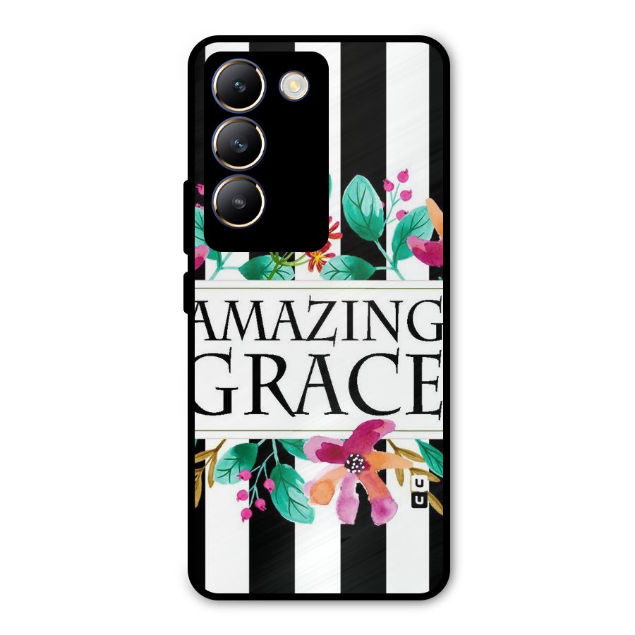 Amazing Grace Metal Back Case for Vivo T3 5G