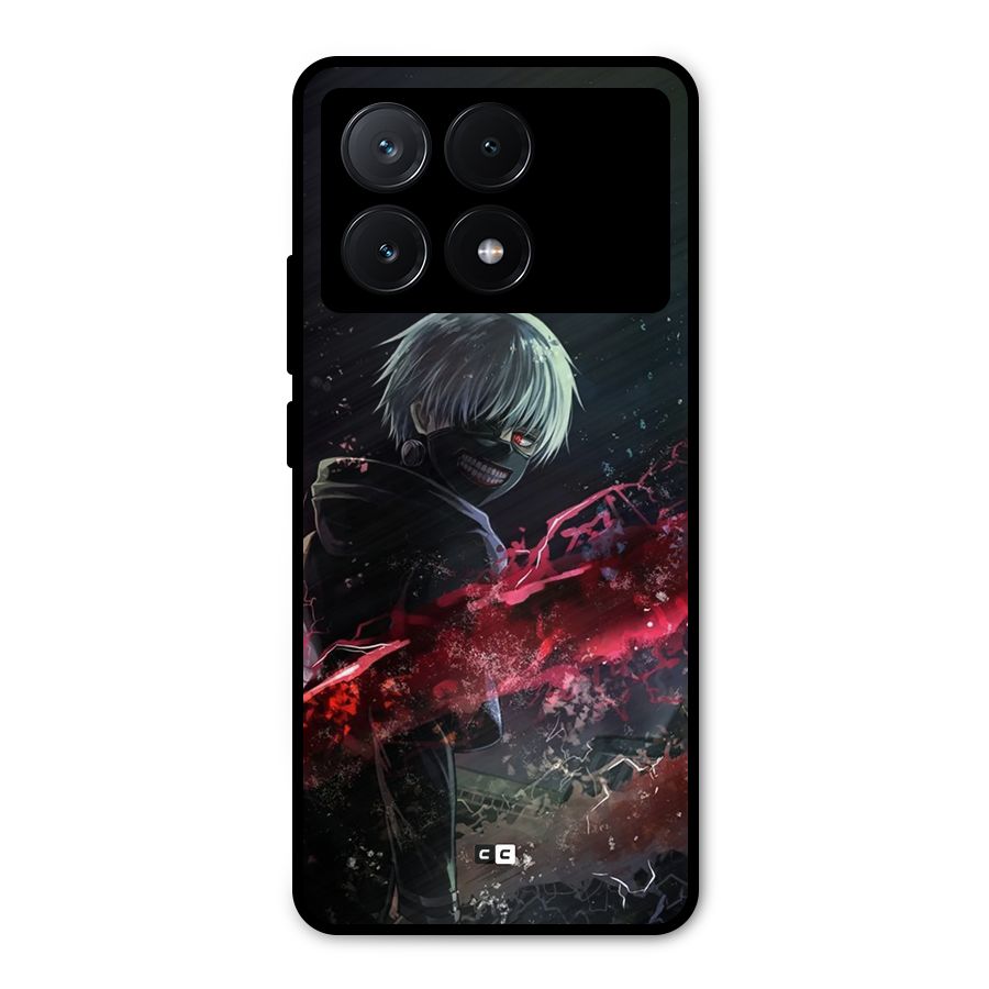 Amazing Ken Kaneki Metal Back Case for Poco X6 Pro