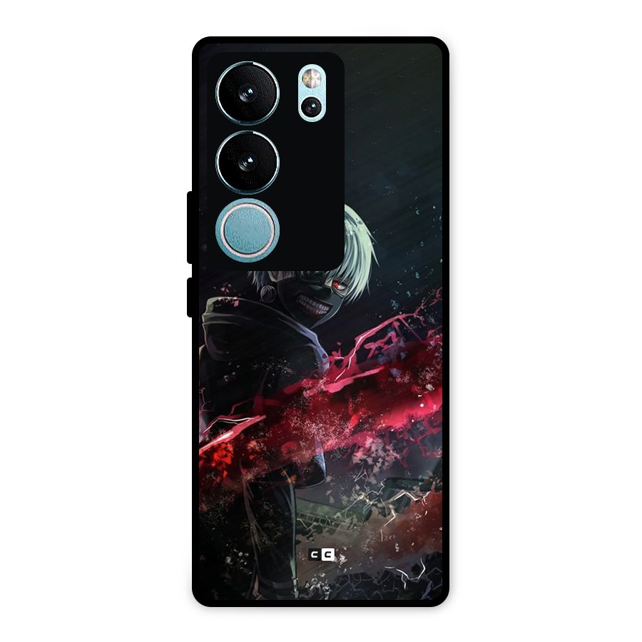 Amazing Ken Kaneki Metal Back Case for Vivo V29 Pro