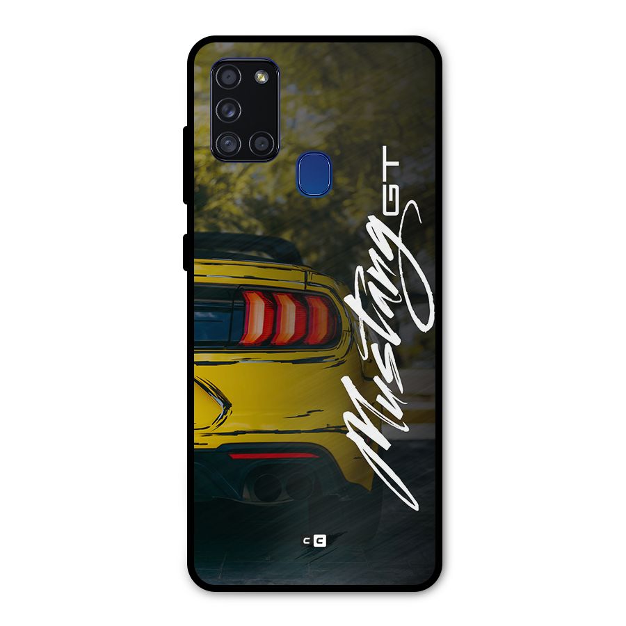 Amazing Mad Car Metal Back Case for Galaxy A21s
