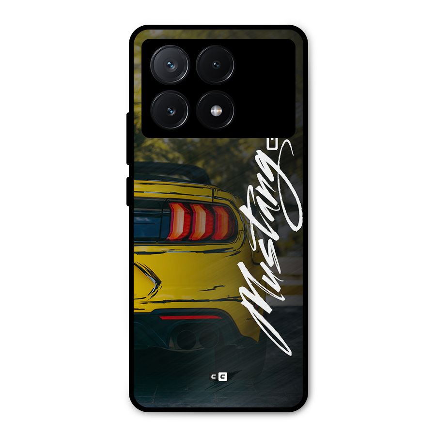 Amazing Mad Car Metal Back Case for Poco X6 Pro