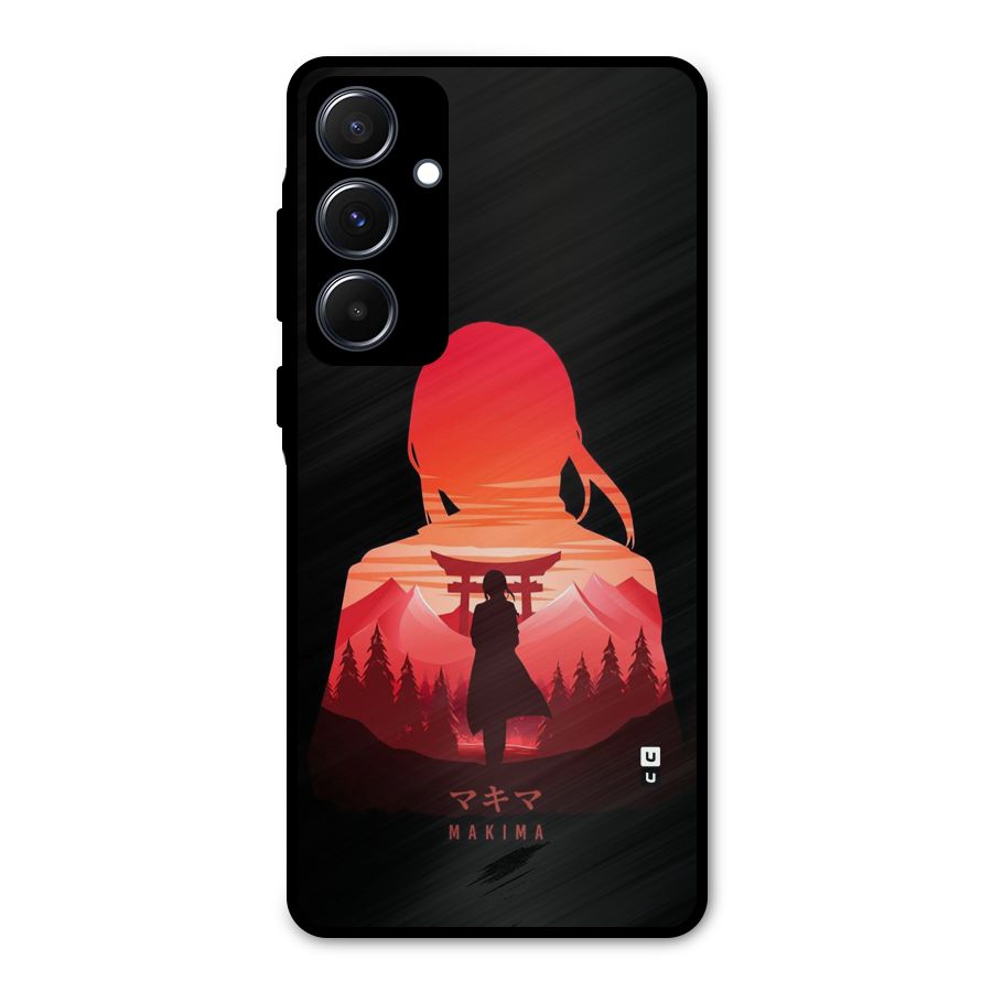 Amazing Makima Metal Back Case for Galaxy A55