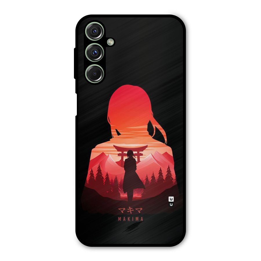 Amazing Makima Metal Back Case for Galaxy F34