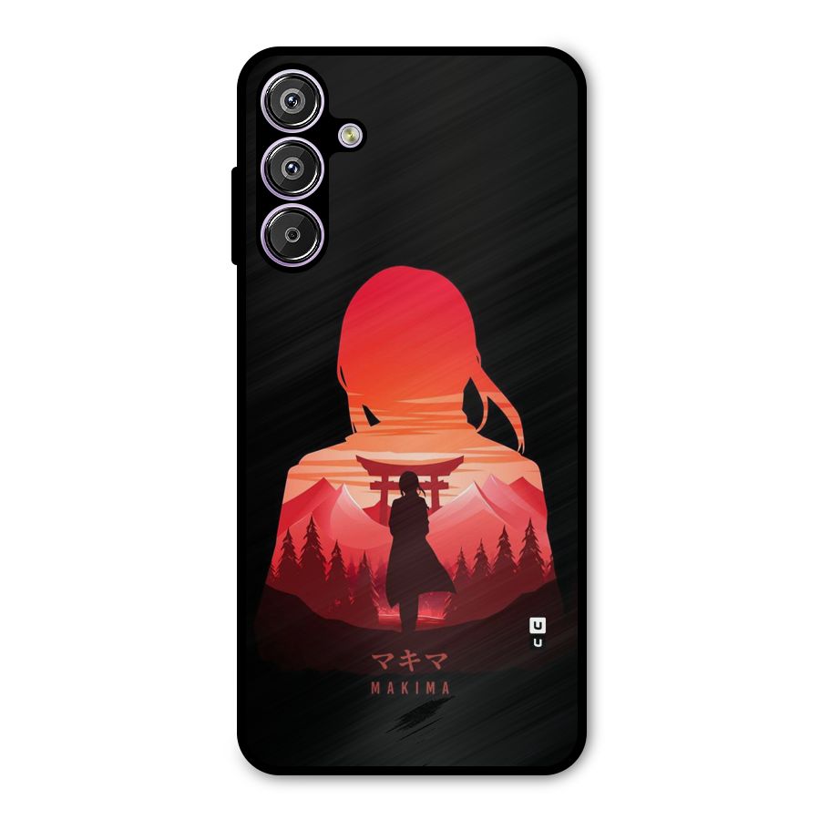 Amazing Makima Metal Back Case for Galaxy M15